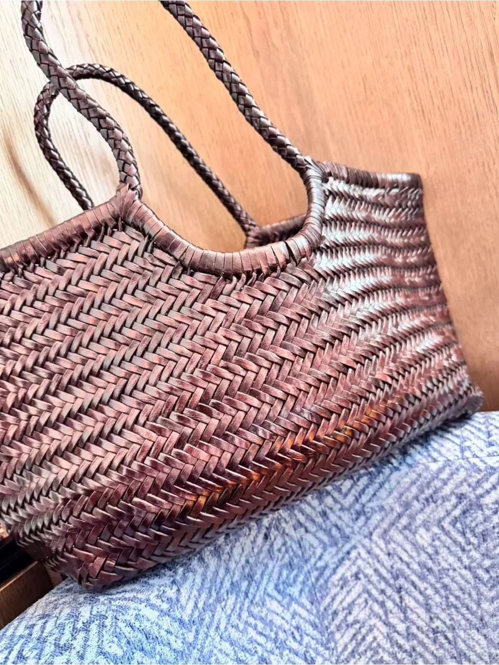 DRAGON DIFFUSION big Nantucket shoulder bag in dark brown